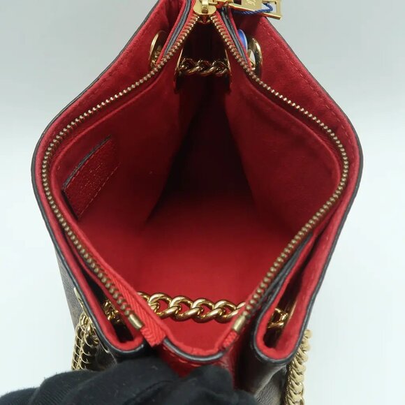 Louis Vuitton Surene BB Brown&Red Monogram Canvas Shoulder Bag 1168-052825 - Picture 10 of 12